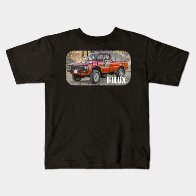 TOYOTA HILUX Kids T-Shirt by Cult Classics